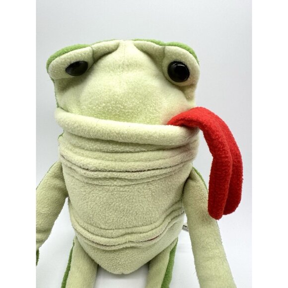 28" Clump-O-Lump Frog-O Interchangeable Knock Knock Toys Plush Green Frog - Picture 2 of 6